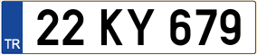 Trailer License Plate